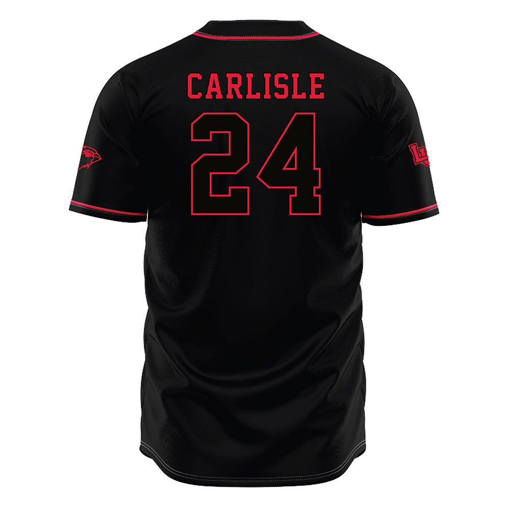 Lamar - NCAA Baseball : Tanner Carlisle - Black Jersey-1