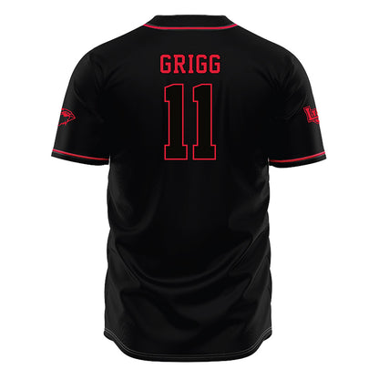 Lamar - NCAA Baseball : Landon Grigg - Black Jersey-1