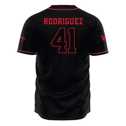 Lamar - NCAA Baseball : Gabriel Rodriguez - Black Jersey-1