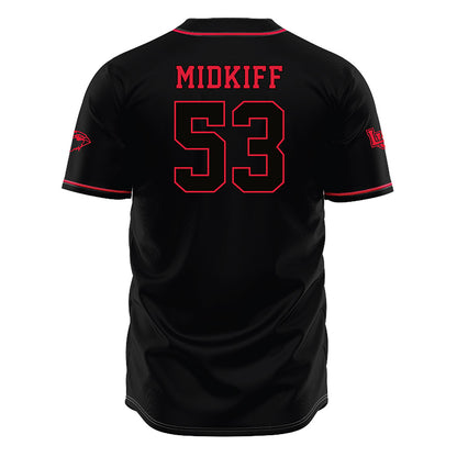 Lamar - NCAA Baseball : Daniel Midkiff - Black Jersey-1