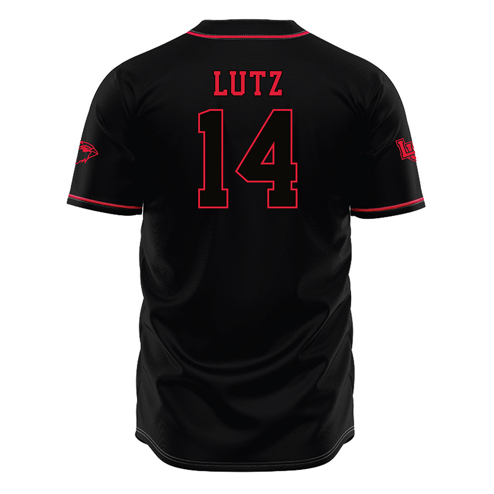 Lamar - NCAA Baseball : Travis Lutz - Black Jersey-1