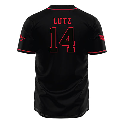 Lamar - NCAA Baseball : Travis Lutz - Black Jersey-1