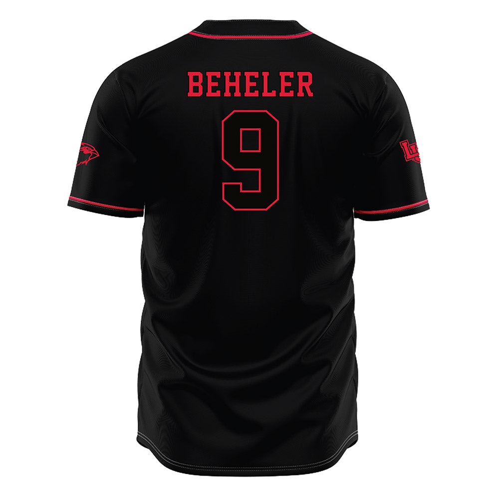 Lamar - NCAA Baseball : Reese Beheler - Black Jersey-1