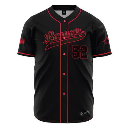 Lamar - NCAA Baseball : Joshua Shimmin - Black Jersey-0