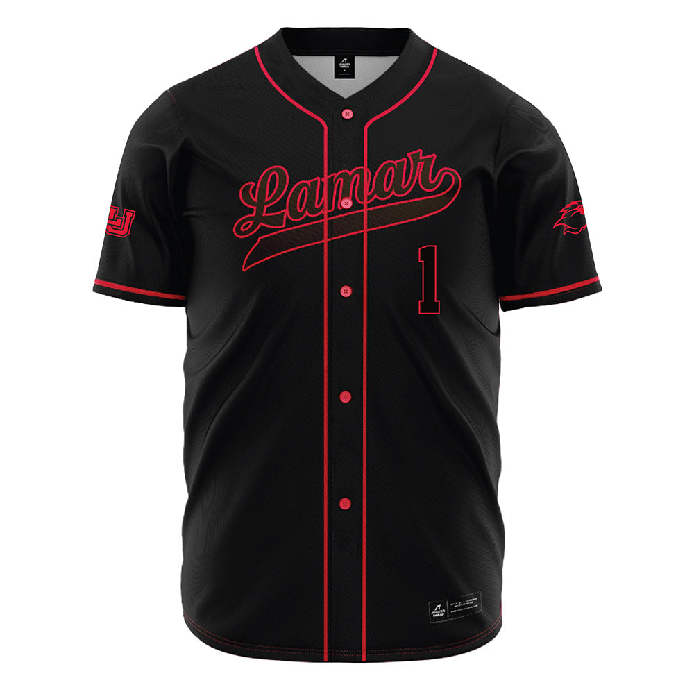 Lamar - NCAA Baseball : Jake Wagoner - Black Jersey-0