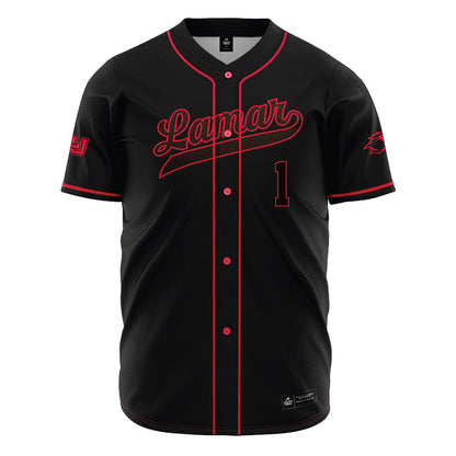 Lamar - NCAA Baseball : Jake Wagoner - Black Jersey-0