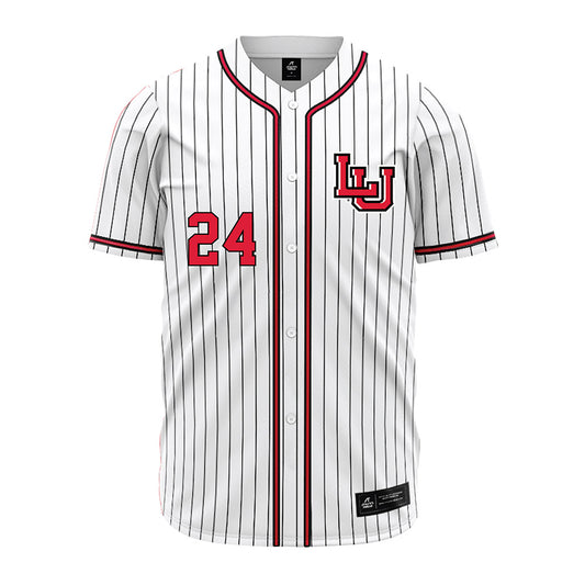 Lamar - NCAA Baseball : Tanner Carlisle - White Pinstripe Jersey-0