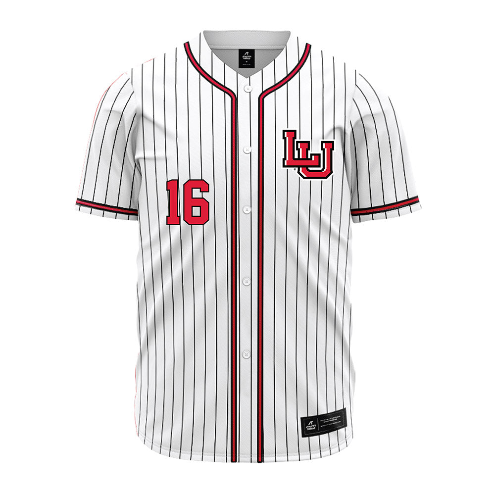 Lamar - NCAA Baseball : Julius Carpio - White Pinstripe Jersey-0