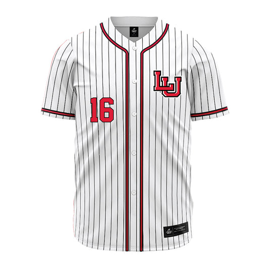 Lamar - NCAA Baseball : Julius Carpio - White Pinstripe Jersey-0