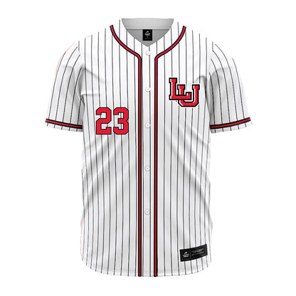 Lamar - NCAA Baseball : Tanner Carlisle - White Pinstripe Jersey-0