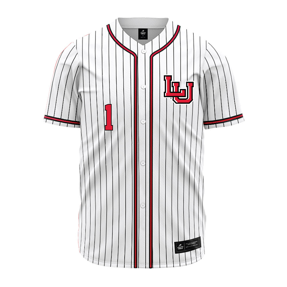 Lamar - NCAA Baseball : Jake Wagoner - White Pinstripe Jersey-0
