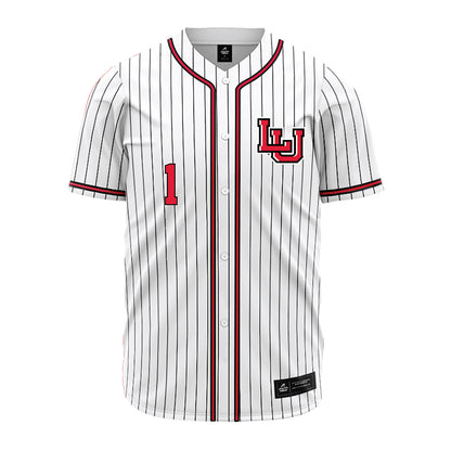 Lamar - NCAA Baseball : Jake Wagoner - White Pinstripe Jersey-0