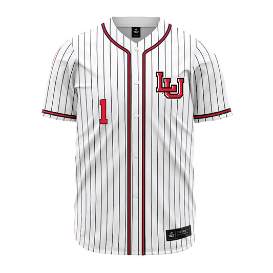 Lamar - NCAA Baseball : Jake Wagoner - White Pinstripe Jersey-0