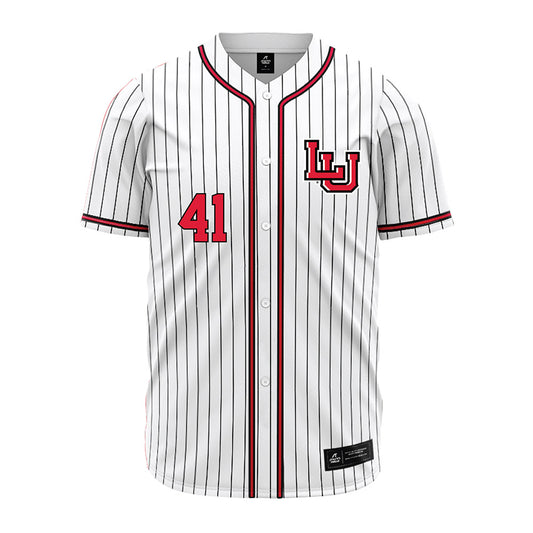 Lamar - NCAA Baseball : Gabriel Rodriguez - White Pinstripe Jersey-0