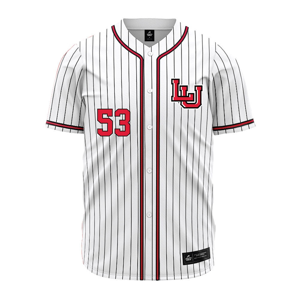 Lamar - NCAA Baseball : Daniel Midkiff - White Pinstripe Jersey-0