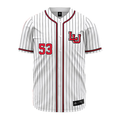 Lamar - NCAA Baseball : Daniel Midkiff - White Pinstripe Jersey-0