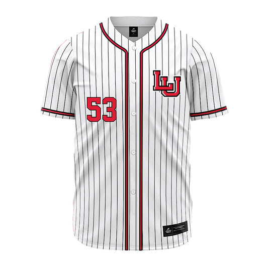 Lamar - NCAA Baseball : Daniel Midkiff - White Pinstripe Jersey-0