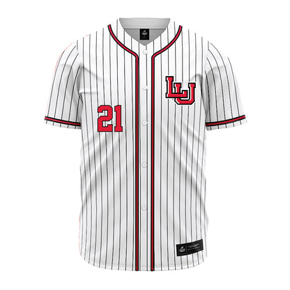 Lamar - NCAA Baseball : Gage Burdick - White Pinstripe Jersey-0