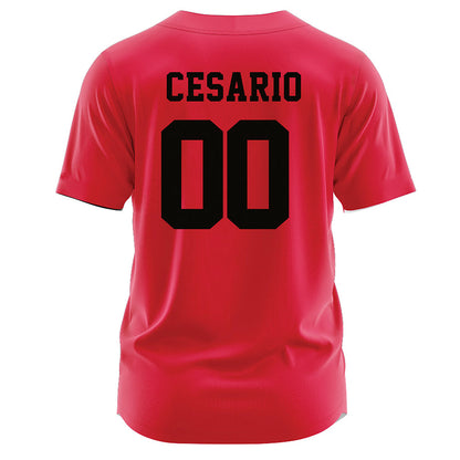 Lamar - NCAA Softball : Bri Cesario - Red Jersey-1
