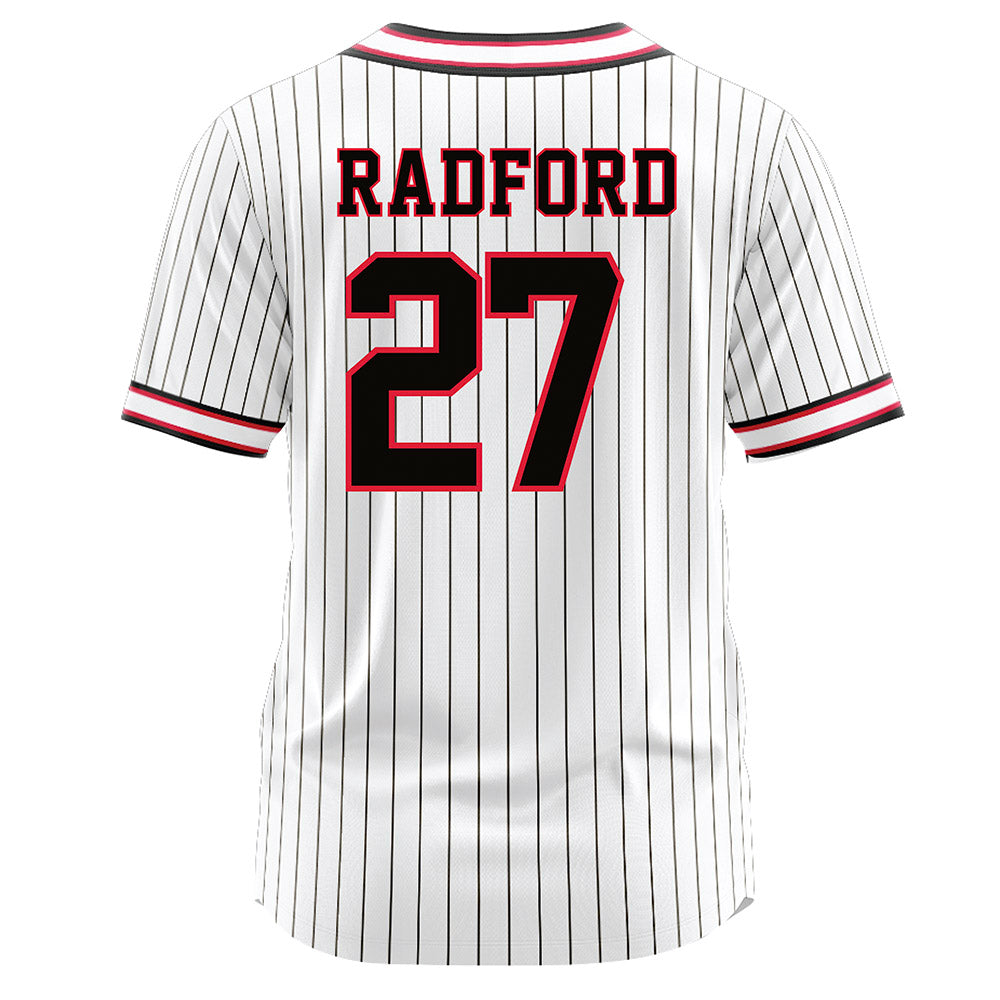Lamar - NCAA Softball : Kamaryn Radford - White Pinstripe Jersey-1
