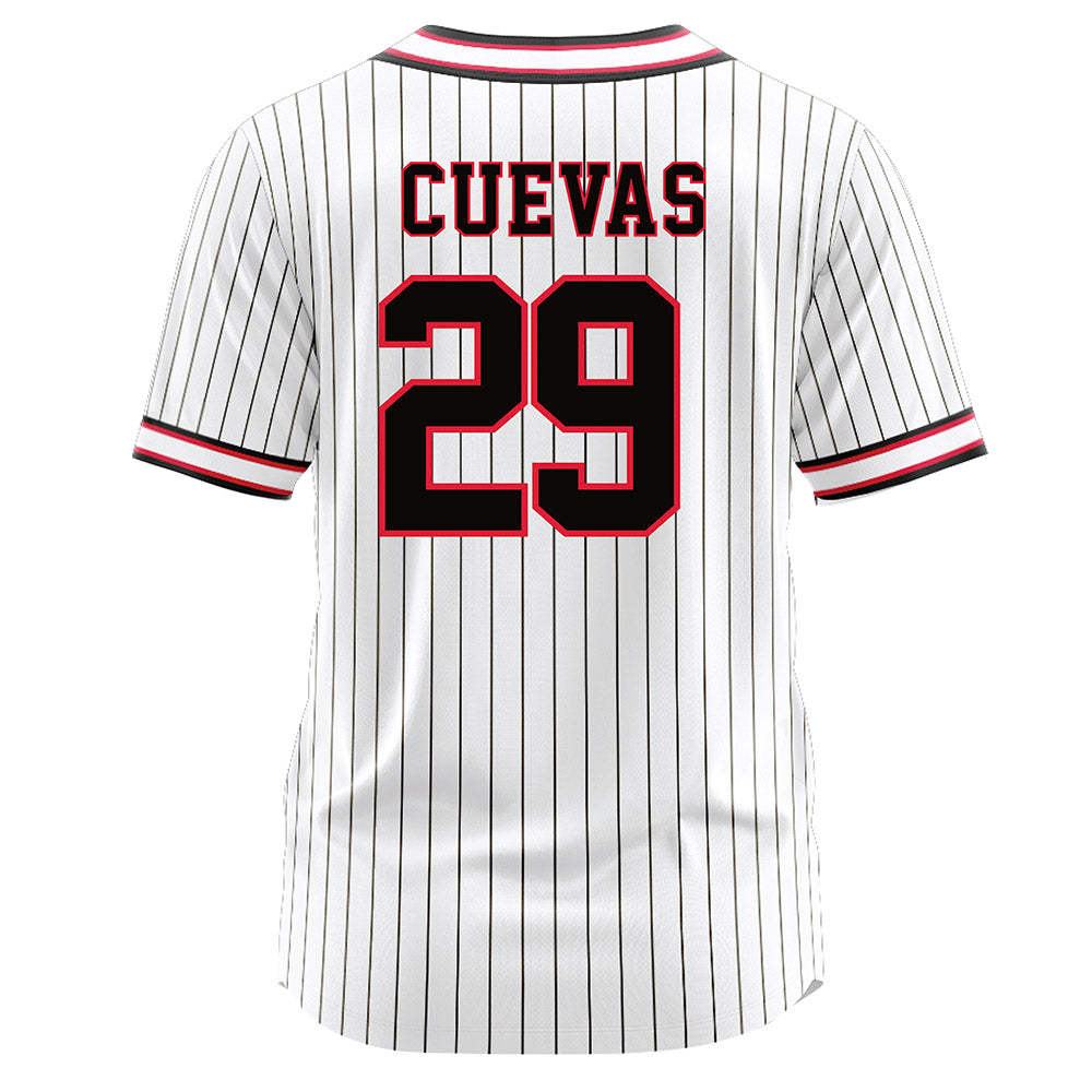 Lamar - NCAA Softball : Kaylee Cuevas - White Pinstripe Jersey-1
