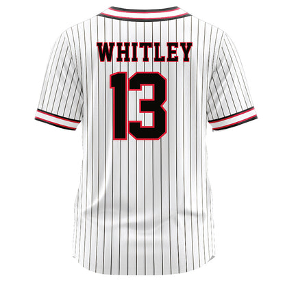 Lamar - NCAA Softball : Riley Whitley - White Pinstripe Jersey-1