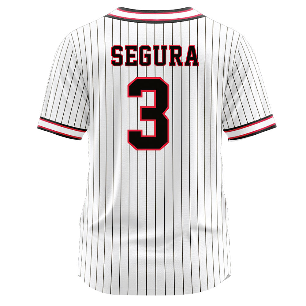 Lamar - NCAA Softball : Ava Segura - White Pinstripe Jersey-1