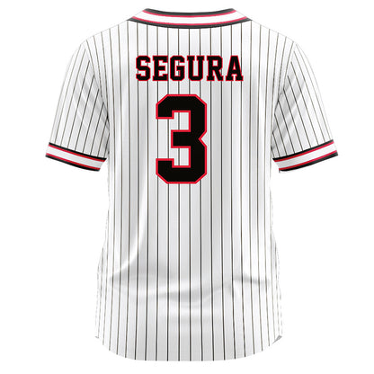 Lamar - NCAA Softball : Ava Segura - White Pinstripe Jersey-1