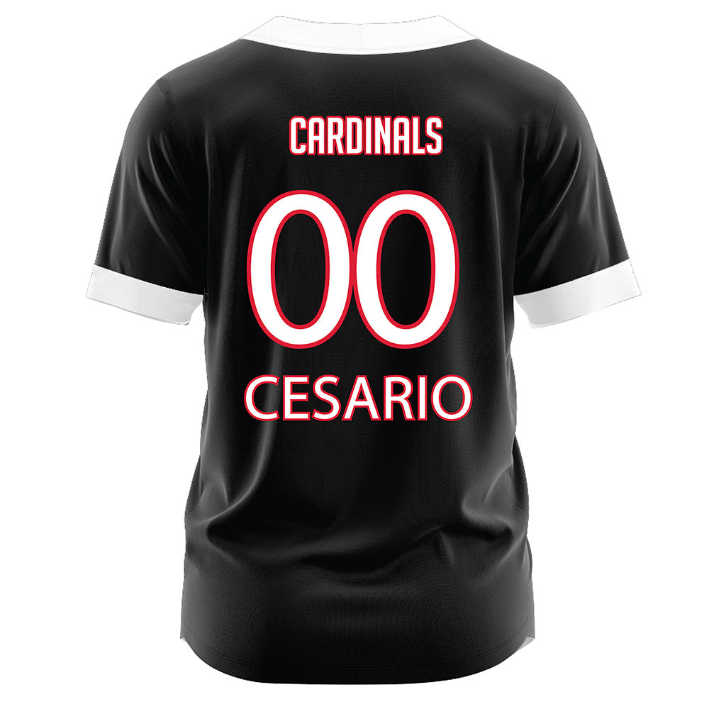 Lamar - NCAA Softball : Bri Cesario - Black Jersey-1