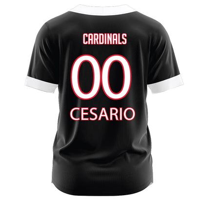 Lamar - NCAA Softball : Bri Cesario - Black Jersey-1