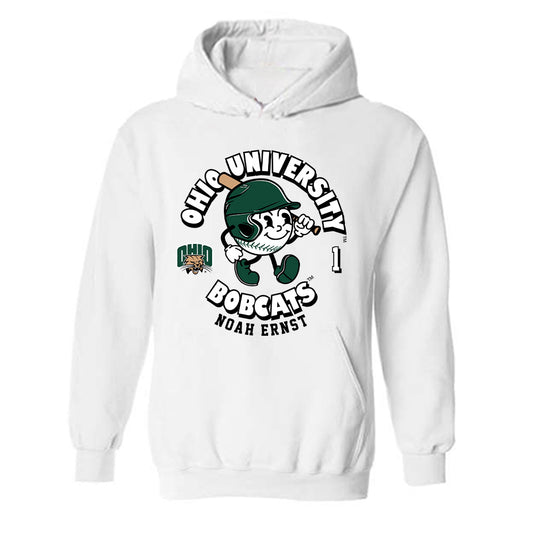 Ohio - NCAA Baseball : Noah Ernst - Fashion Shersey Hooded Sweatshirt-0