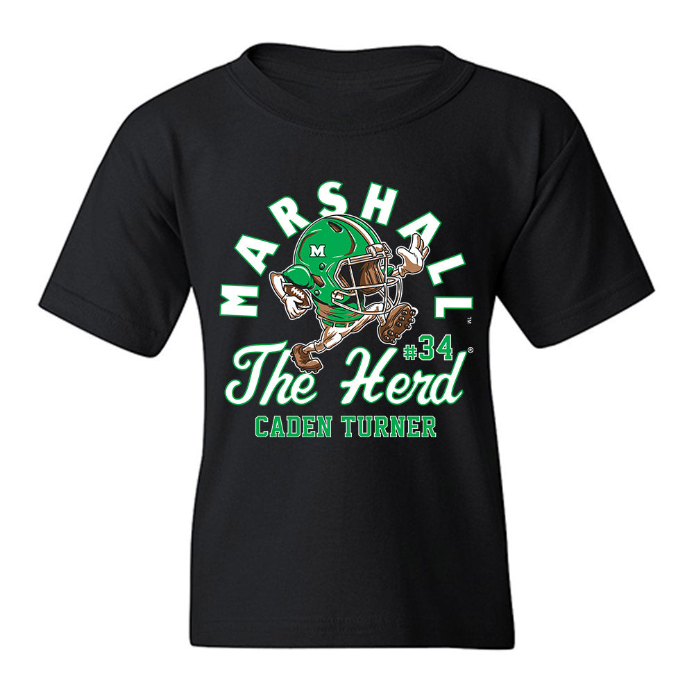 Marshall - NCAA Football : Caden Turner - Youth T-Shirt-0
