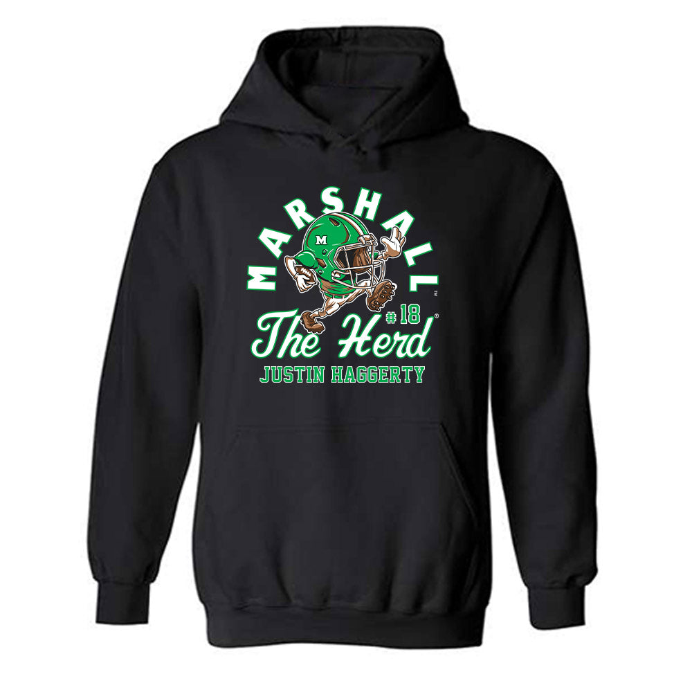 Marshall - NCAA Football : Justin Haggerty - Hooded Sweatshirt-0
