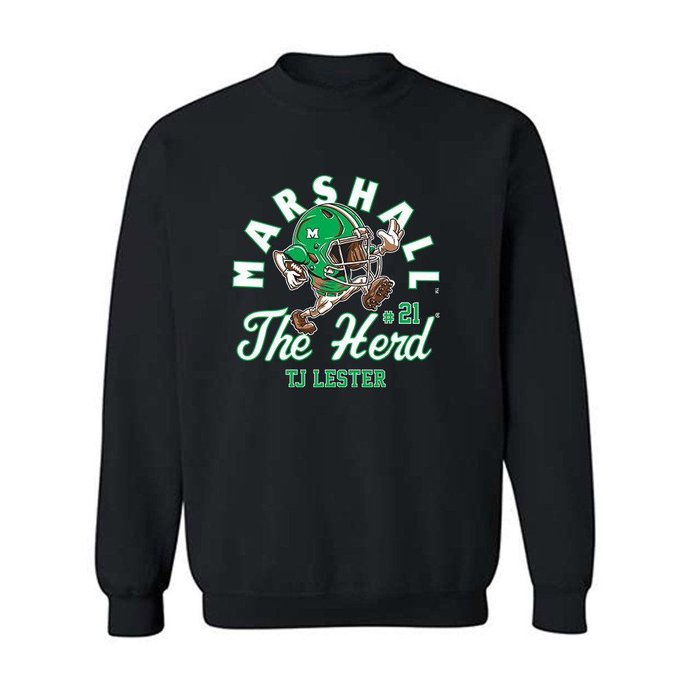 Marshall - NCAA Football : TJ Lester - Crewneck Sweatshirt-0