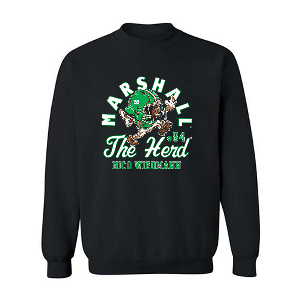 Marshall - NCAA Football : Nico Wiedmann - Crewneck Sweatshirt-0