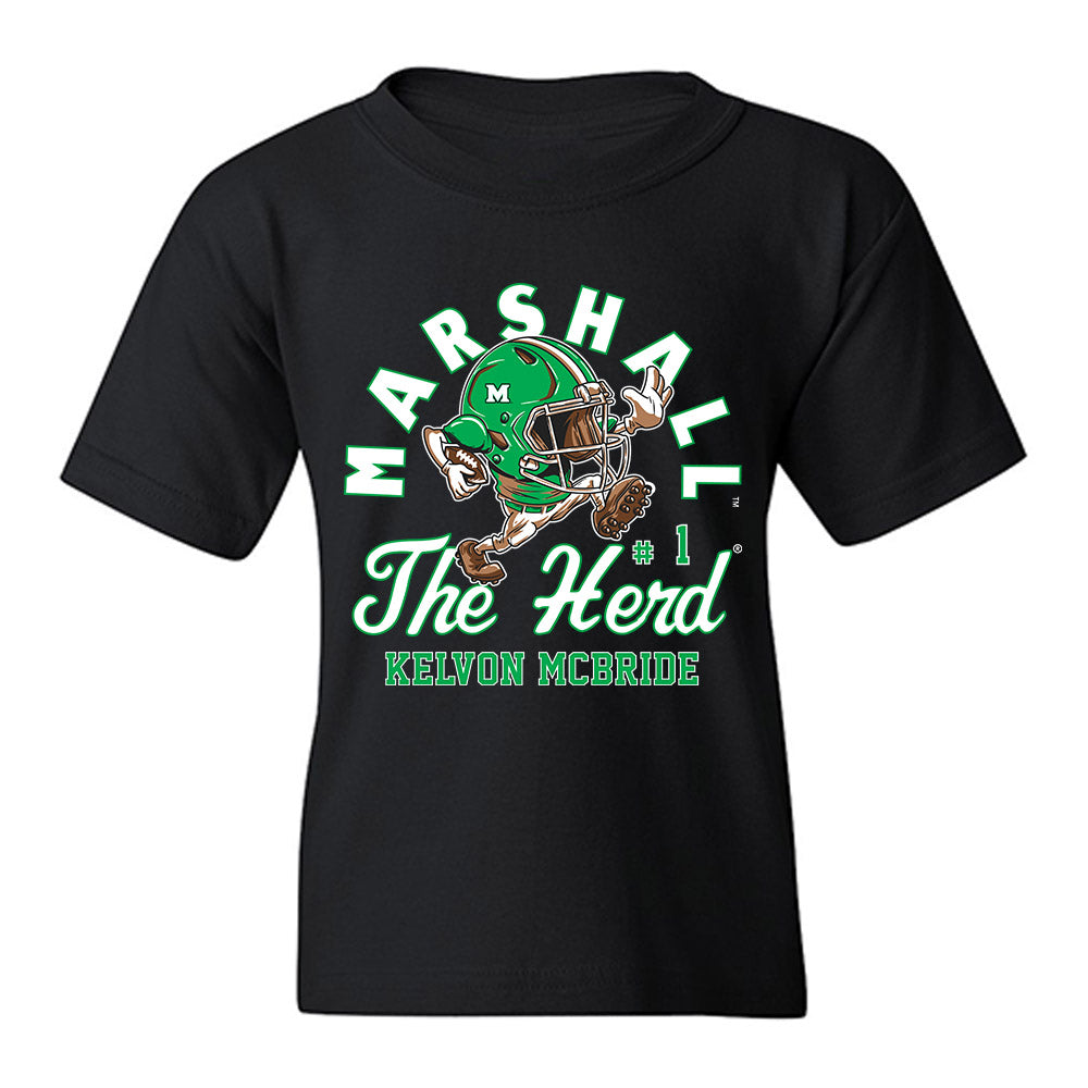 Marshall - NCAA Football : Kelvon McBride - Youth T-Shirt-0
