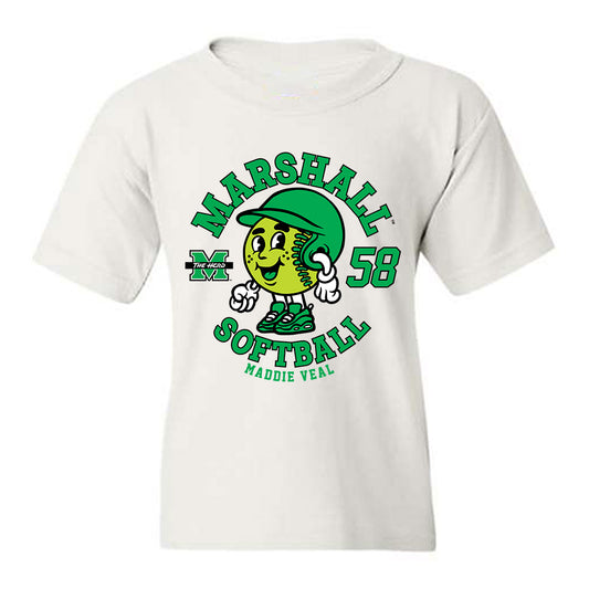 Marshall - NCAA Softball : Maddie Veal - Fashion Shersey Youth T-Shirt-0