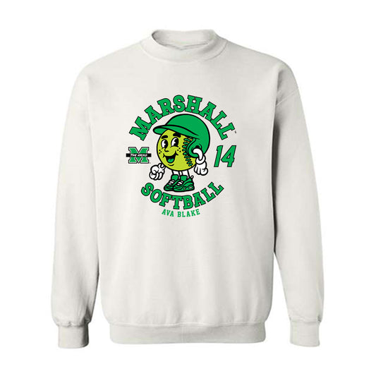 Marshall - NCAA Softball : Ava Blake - Fashion Shersey Crewneck Sweatshirt-0