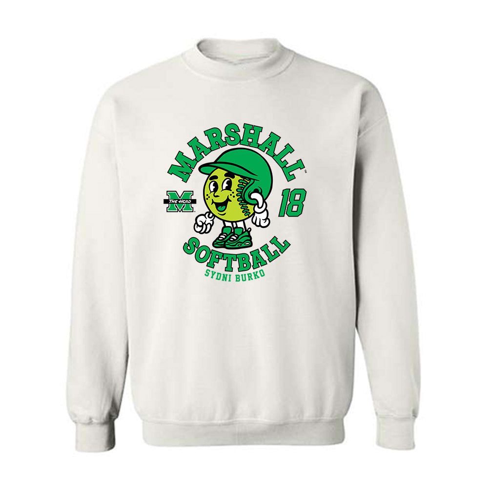 Marshall - NCAA Softball : Sydni Burko - Fashion Shersey Crewneck Sweatshirt-0