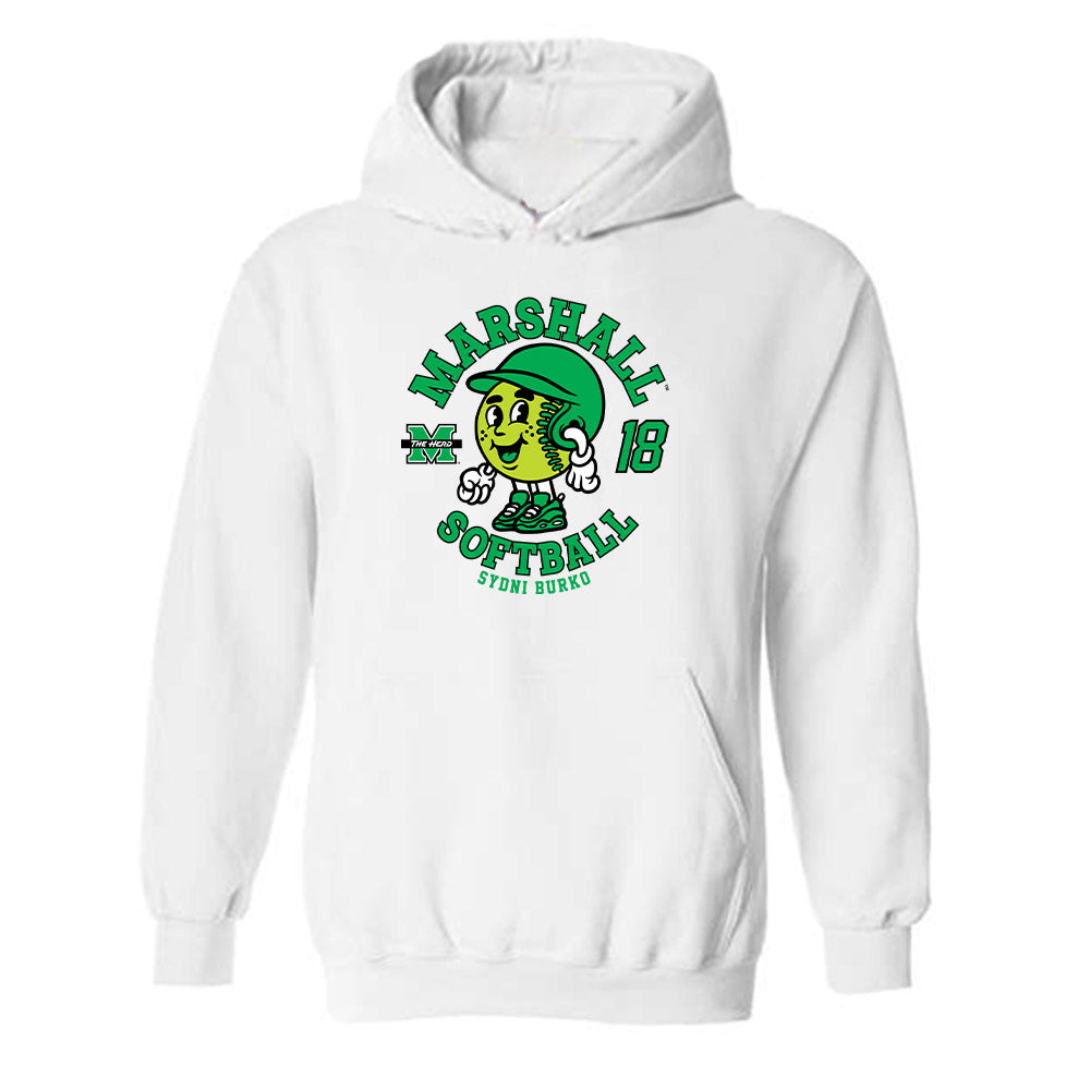Marshall - NCAA Softball : Sydni Burko - Fashion Shersey Hooded Sweatshirt-0