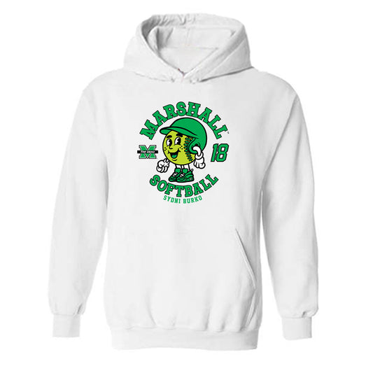 Marshall - NCAA Softball : Sydni Burko - Fashion Shersey Hooded Sweatshirt-0