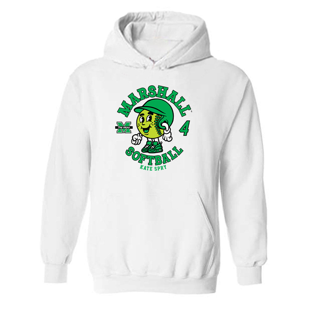 Marshall - NCAA Softball : Kate Spry - Fashion Shersey Hooded Sweatshirt-0
