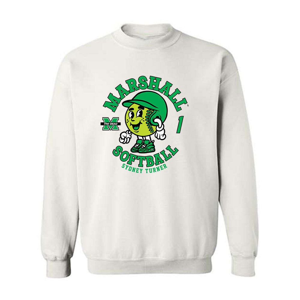 Marshall - NCAA Softball : Sydney Turner - Fashion Shersey Crewneck Sweatshirt-0