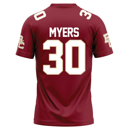 Boston College - NCAA Football : Xavier Myers - Maroon Football Jersey-1