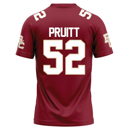 Boston College - NCAA Football : Judah Pruitt - Maroon Football Jersey-1