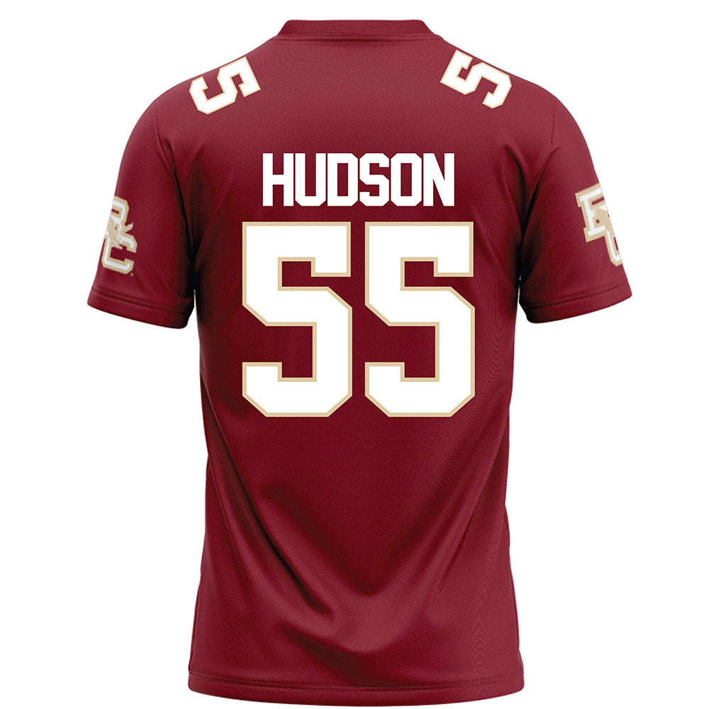 Boston College - NCAA Football : Christian Hudson - Maroon Football Jersey-1
