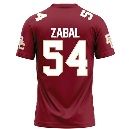 Boston College - NCAA Football : Juan Zabal - Maroon Football Jersey