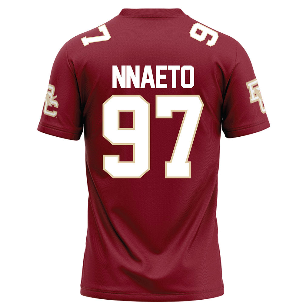 Boston College - NCAA Football : Chuck Nnaeto - Maroon Football Jersey-1