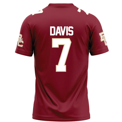 Boston College - NCAA Football : Carter Davis - Maroon Football Jersey-1