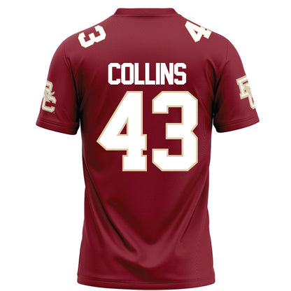 Boston College - NCAA Football : Griffin Collins - Maroon Football Jersey-1